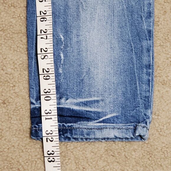 Zara Denim Rules by TRF Womens Sz 6 Denim Blue Jeans Distressed & Destoryed - Picture 11 of 11